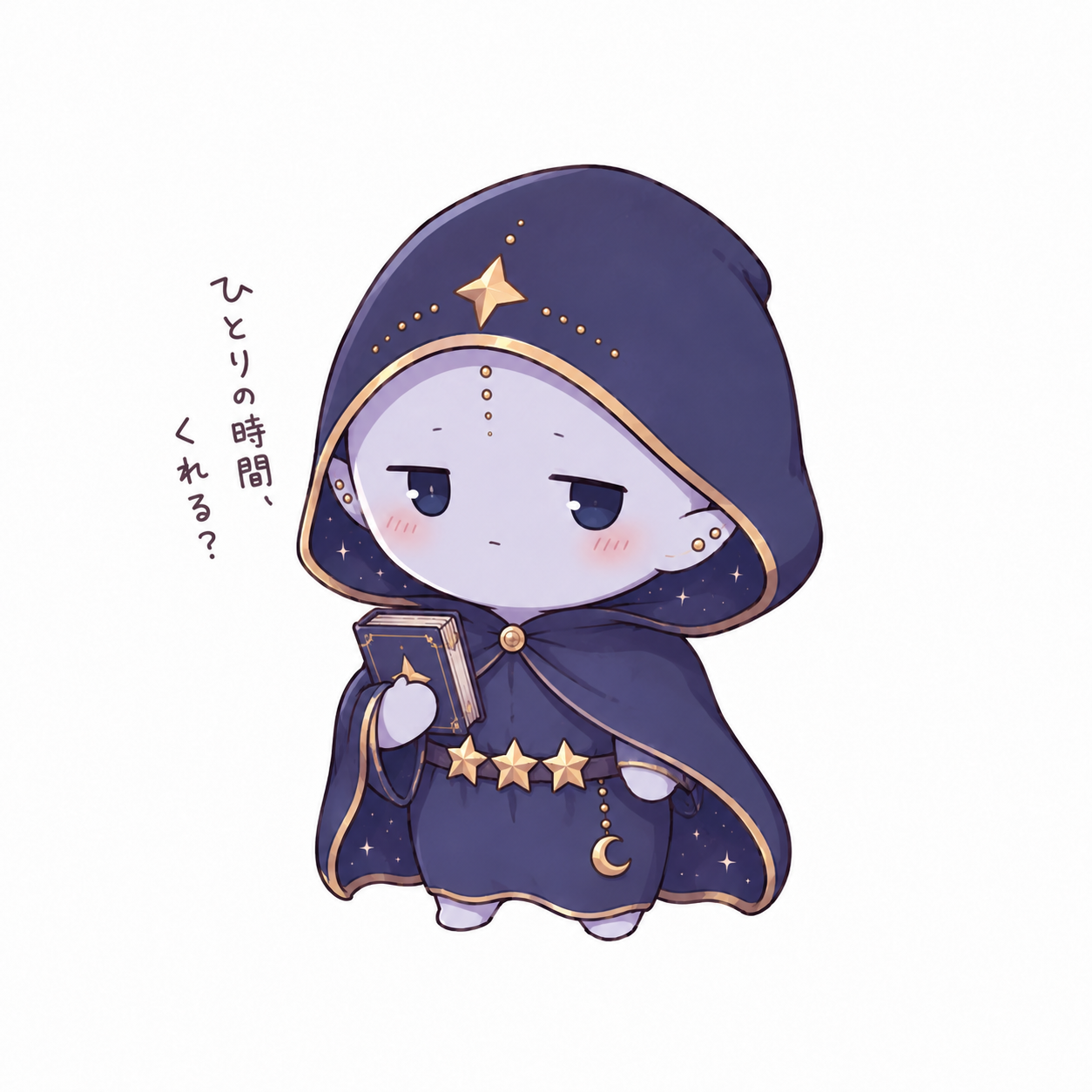 オリオン星人の顔・見た目の特徴を描いたイラスト